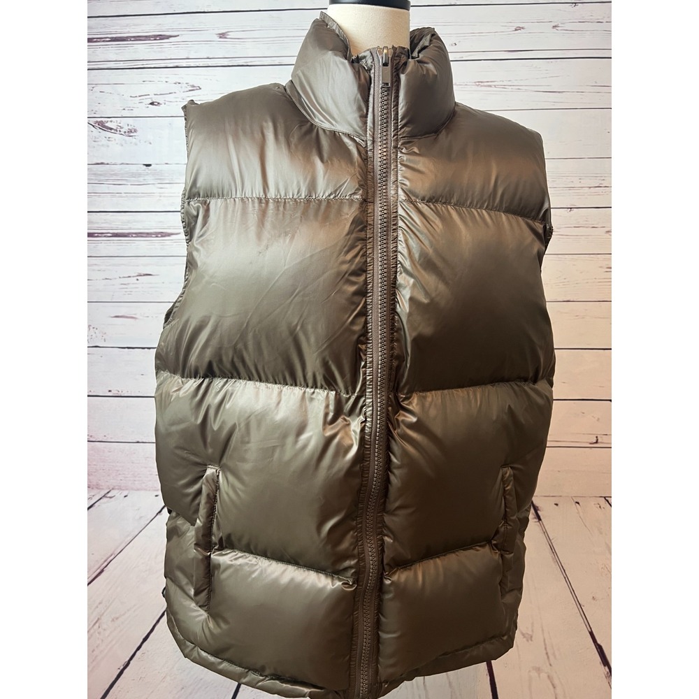 NWT PacSun Puffer Vest Quilted Full Zip‎ Large Womens Nylon Outdoors Hiking Y2K